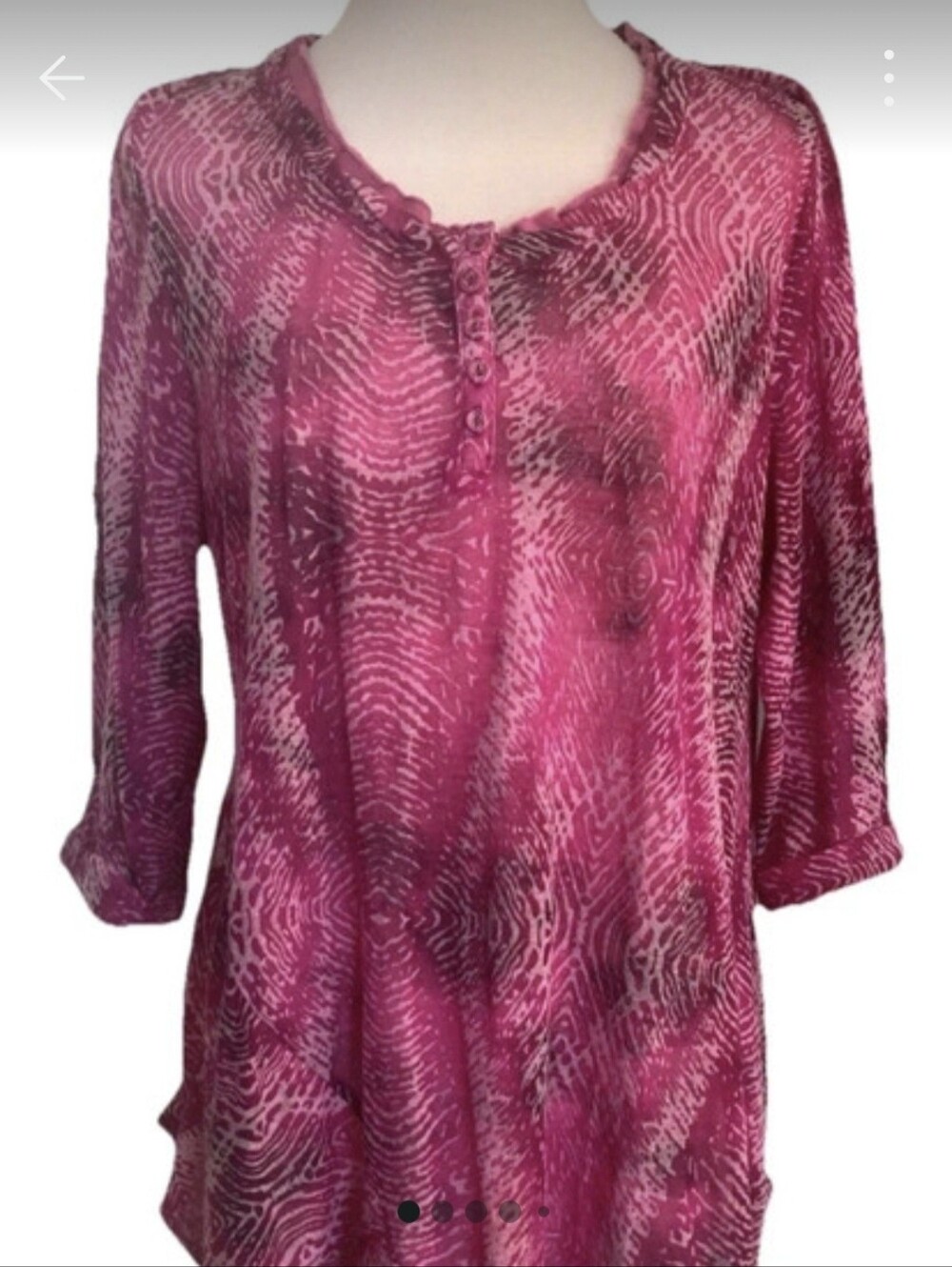 Nine West Vintage America Top Asymmetrical Peasant Boho Women’s Size S